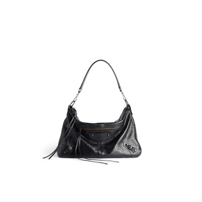 BALENCIAGA MEN'S LE CITY MOTO MEDIUM IN BLACK 8461862ABEK1000 (27.9*19*13.9cm)